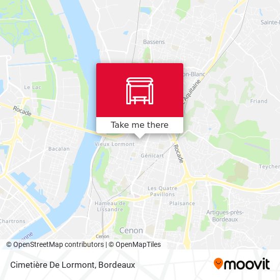 Cimetière De Lormont map