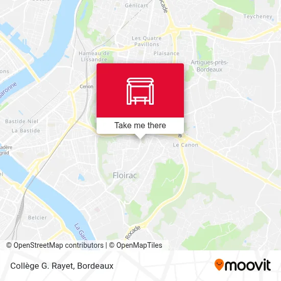 Collège G. Rayet map