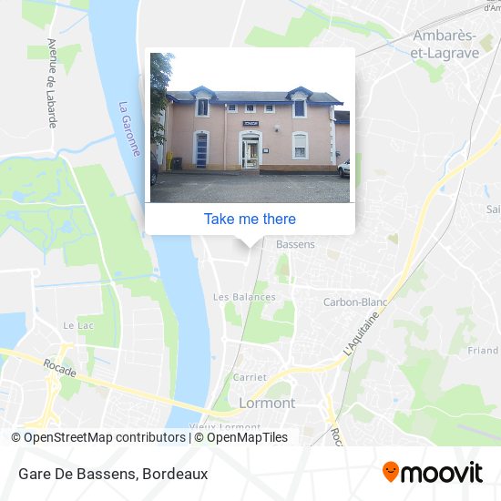 Gare De Bassens map