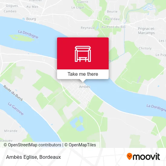 Ambès Eglise map