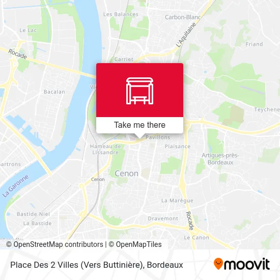 Place Des 2 Villes (Vers Buttinière) map