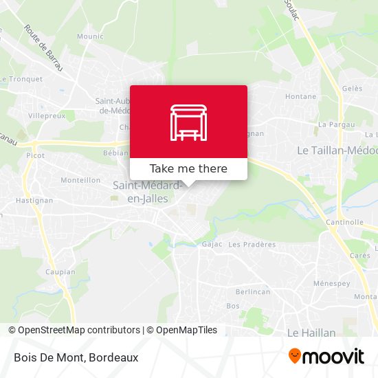 Mapa Bois De Mont