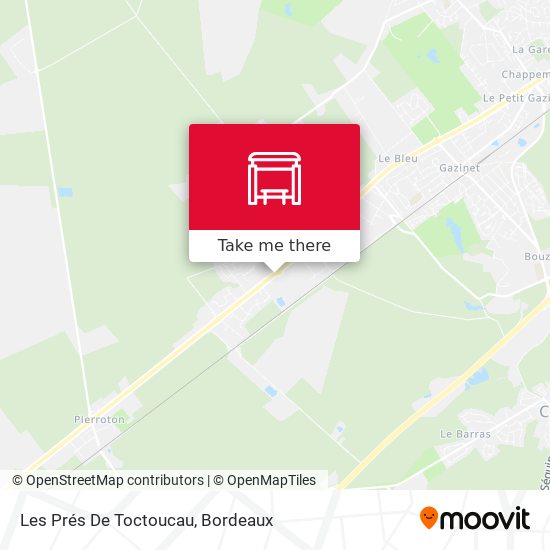 Les Prés De Toctoucau map