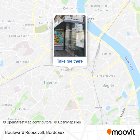 Boulevard Roosevelt map