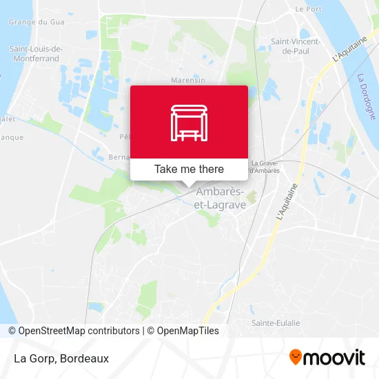 La Gorp map