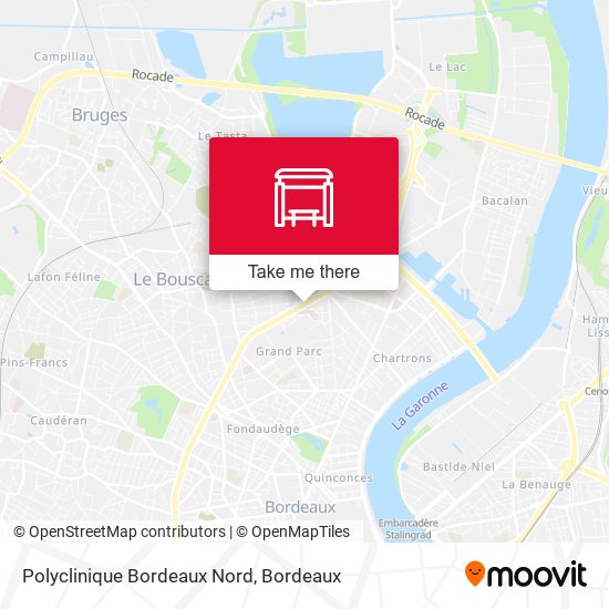 Polyclinique Bordeaux Nord map