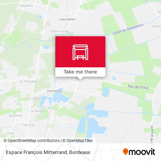 Mapa Espace François Mitterrand
