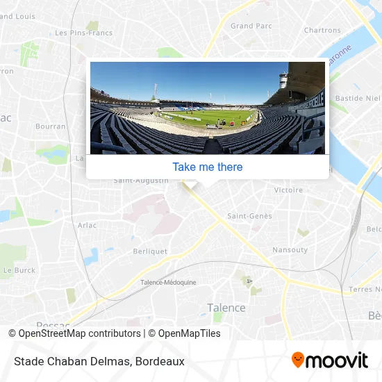 Mapa Stade Chaban Delmas