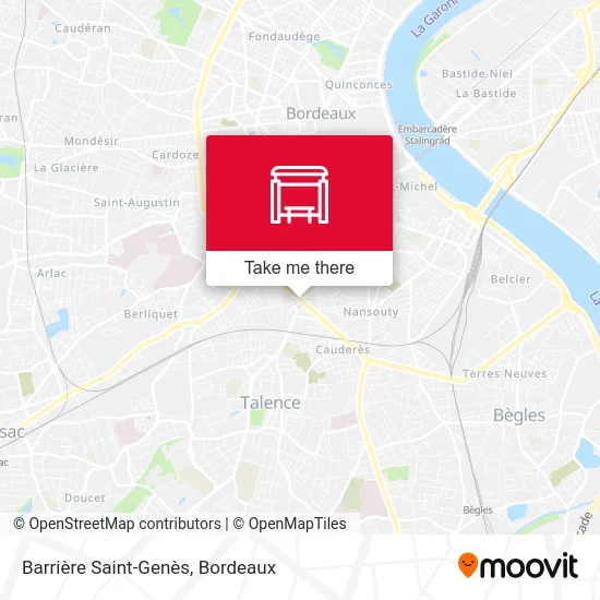 Barrière Saint-Genès map