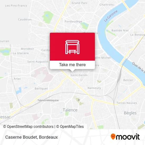 Caserne Boudet map