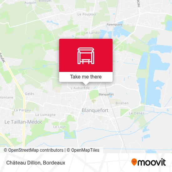 Château Dillon map