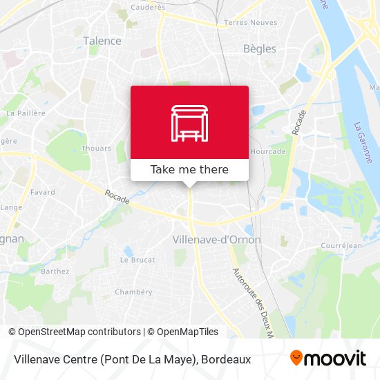 Villenave Centre (Pont De La Maye) map