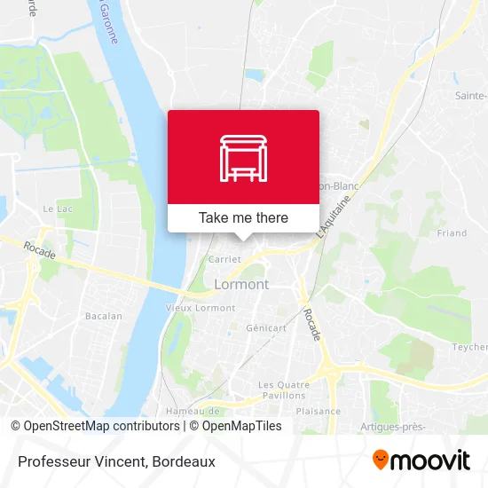 Professeur Vincent map