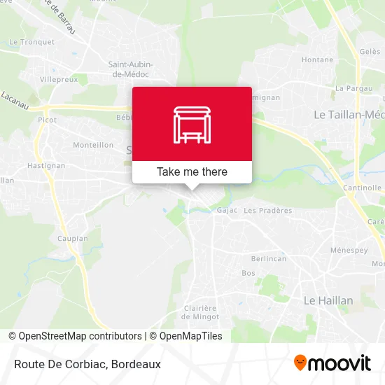 Route De Corbiac map