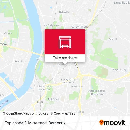 Esplanade F. Mitterrand map