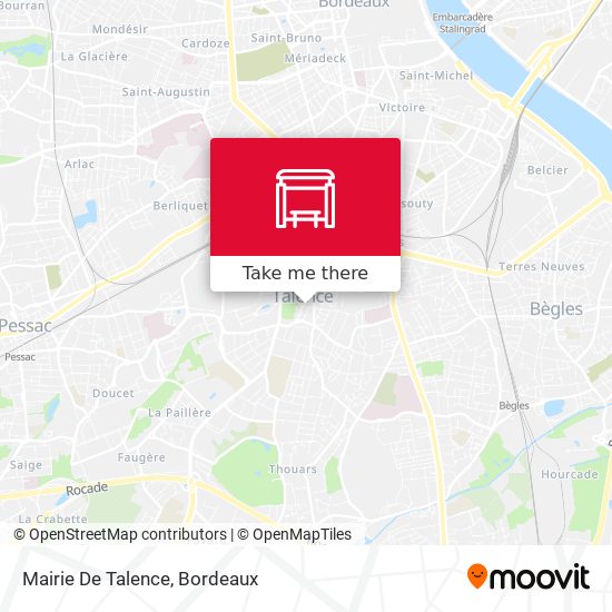 Mapa Mairie De Talence