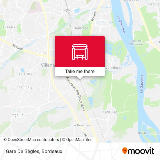Gare De Bègles map