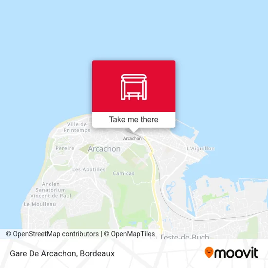 Gare De Arcachon map