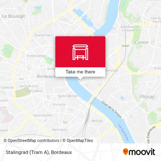 Stalingrad (Tram A) map