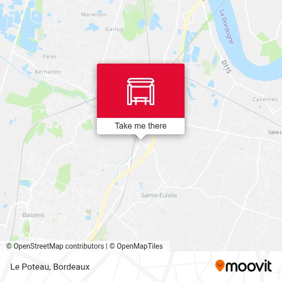 Le Poteau map