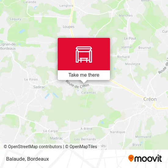 Mapa Balaude