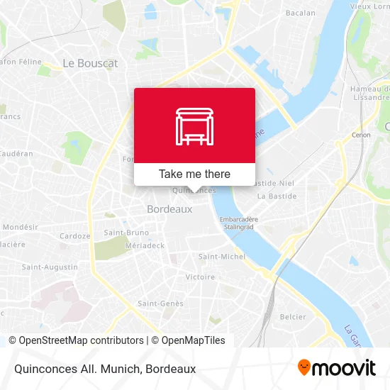 Quinconces All. Munich map