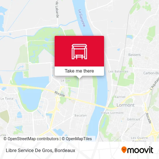 Libre Service De Gros map