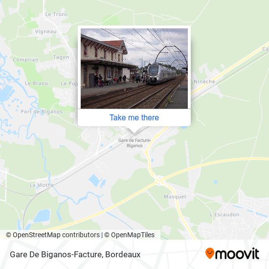 Gare De Biganos-Facture map