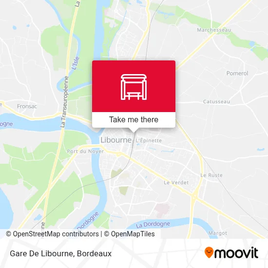 Gare De Libourne map