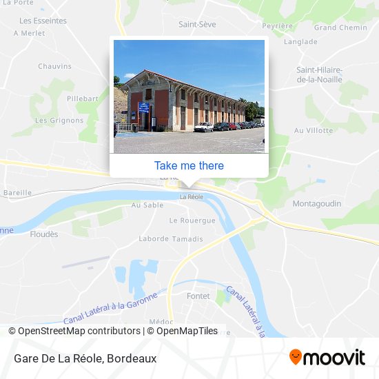 Gare De La Réole map