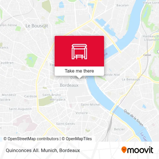 Quinconces All. Munich map