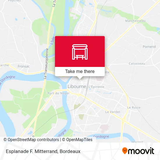 Esplanade F. Mitterrand map
