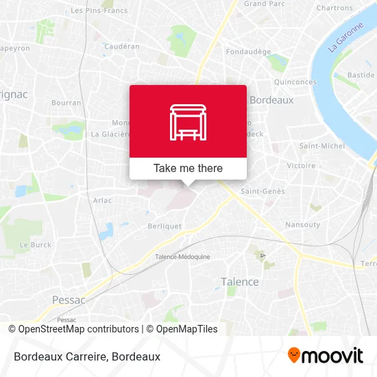 Bordeaux Carreire map
