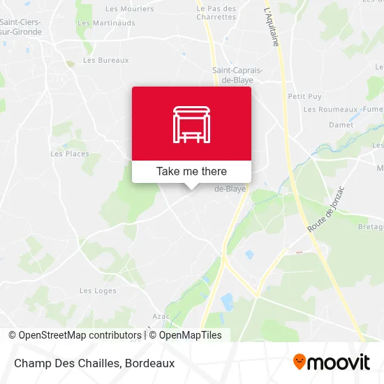 Mapa Champ Des Chailles