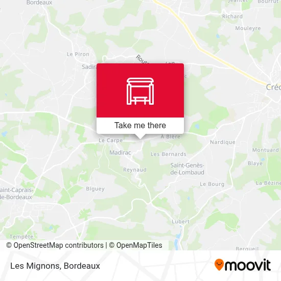 Les Mignons map