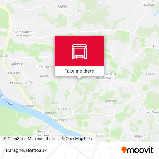 Baragne map