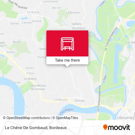 Le Chêne De Gombaud map