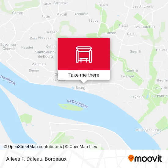 Allees F. Daleau map