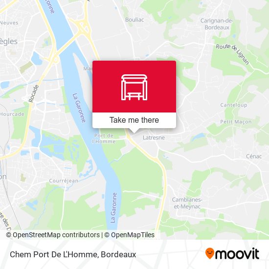 Chem Port De L'Homme map