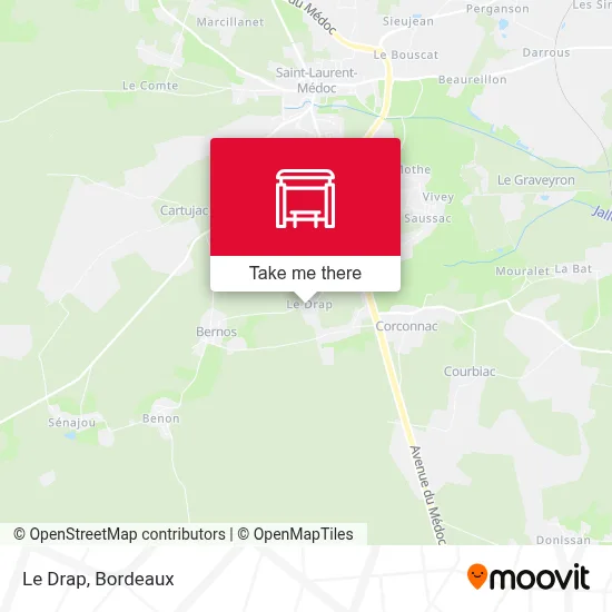 Le Drap map