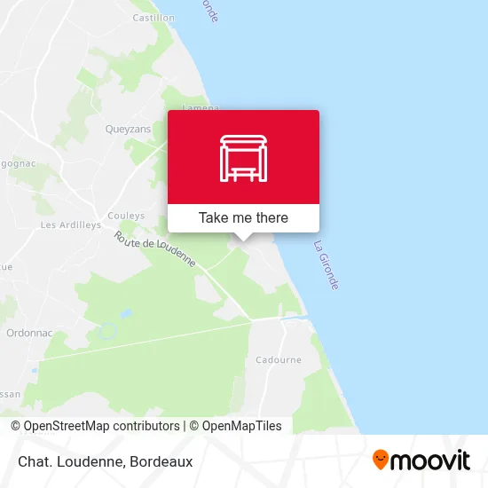 Chat. Loudenne map
