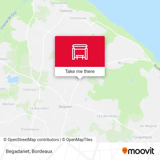 Begadanet map