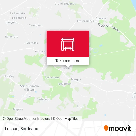 Lussan map