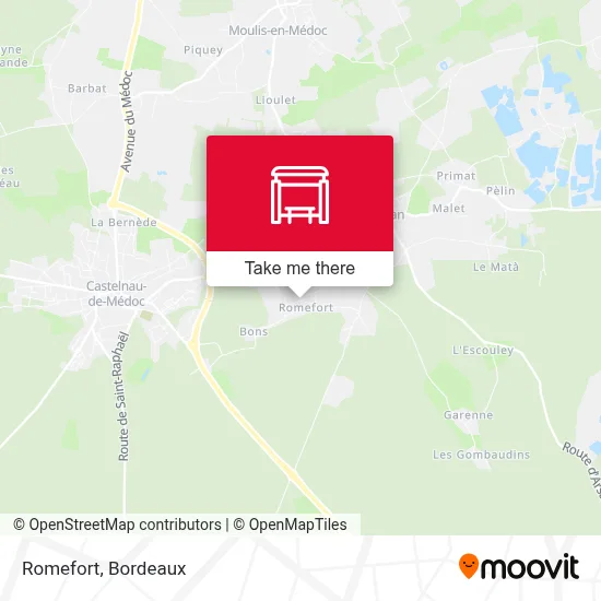 Mapa Romefort