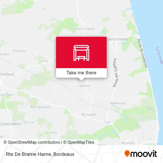 Rte De Brame Hame map
