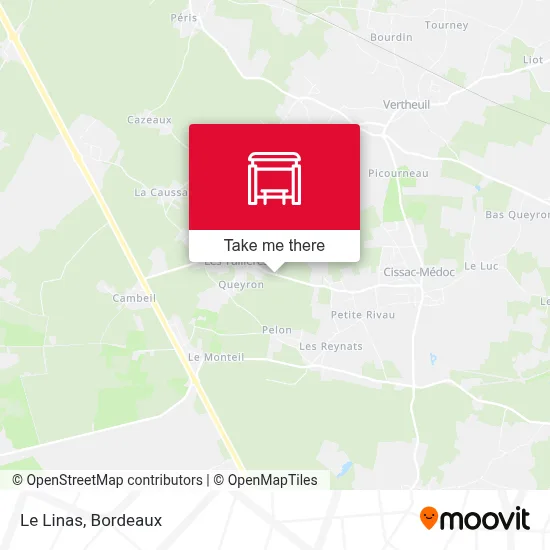 Le Linas map