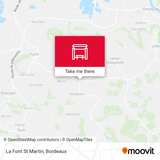 La Font St Martin map