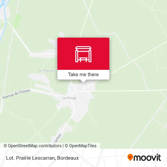 Lot. Prairie Lescarran map