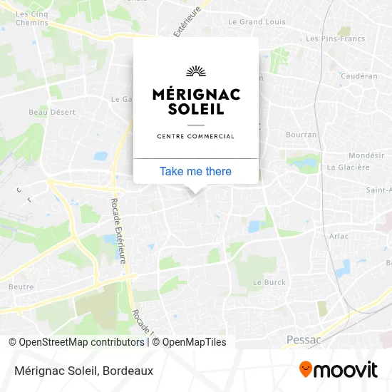 Mérignac Soleil map