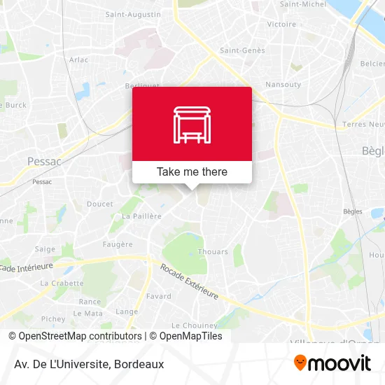 Av. De L'Universite map